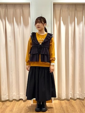 「Samansa Mos2（サマンサ モスモス）のアイテム」を使った、もなみさん（レディース・160cm）の秋コーディネート