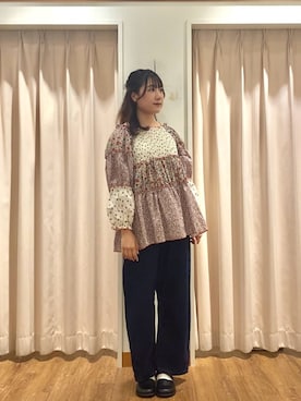 「Samansa Mos2（サマンサ モスモス）のアイテム（パンツ）」を使った、もなみさん（レディース・160cm）の夏コーディネート