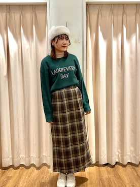 「Samansa Mos2（サマンサ モスモス）のアイテム」を使った、もなみさん（レディース・160cm）の秋コーディネート