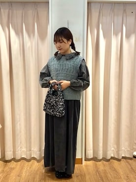 「Samansa Mos2（サマンサ モスモス）のアイテム」を使った、もなみさん（レディース・160cm）の秋コーディネート