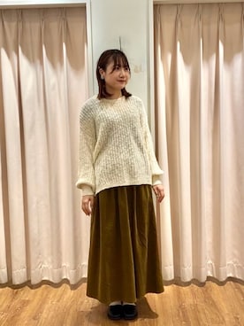 「Samansa Mos2（サマンサ モスモス）のアイテム」を使った、もなみさん（レディース・160cm）の秋コーディネート