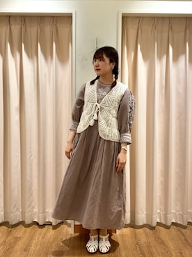 「TSUHARU by Samansa Mos2（ツハルバイサマンサモスモス）のアイテム」を使った、もなみさん（レディース・160cm）の春コーディネート