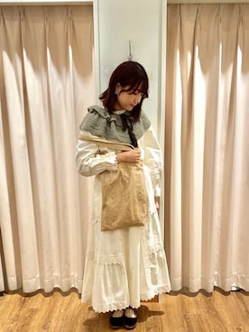 「Samansa Mos2（サマンサ モスモス）のアイテム（バッグ）」を使った、もなみさん（レディース・160cm）の秋コーディネート