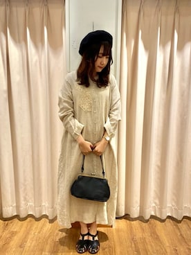 「TSUHARU by Samansa Mos2（ツハルバイサマンサモスモス）のアイテム」を使った、もなみさん（レディース・160cm）の夏コーディネート