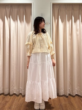 「Samansa Mos2（サマンサ モスモス）のアイテム」を使った、もなみさん（レディース・160cm）の夏コーディネート