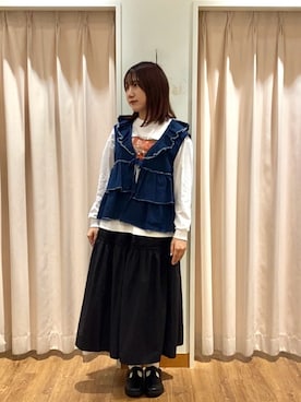 「Samansa Mos2（サマンサ モスモス）のアイテム」を使った、もなみさん（レディース・160cm）の秋コーディネート