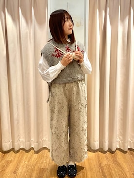 「ナチュラル」｜もなみさん（骨格ストレート・レディース・160cm）の秋コーディネート