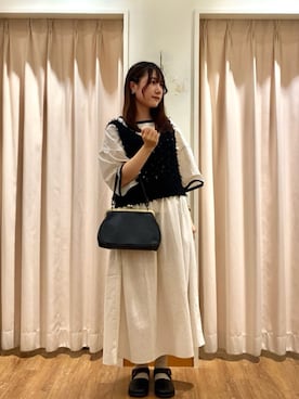 「ナチュラル」｜もなみさん（骨格ストレート・レディース・160cm）の夏コーディネート