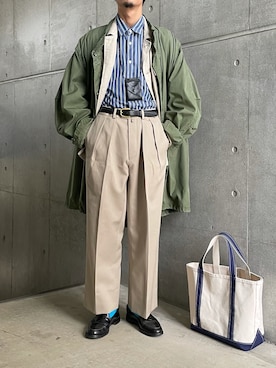 「アイテム（財布）」を使った、minimal +αさん（メンズ・173cm）の夏コーディネート