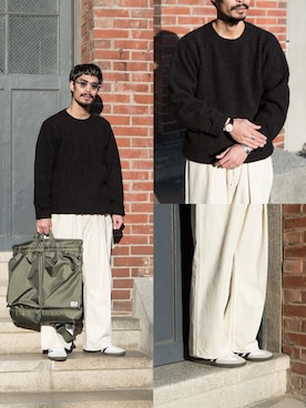 「guepard（ギュパール）のアイテム」を使った、minimal +αさん（メンズ・173cm）の秋コーディネート