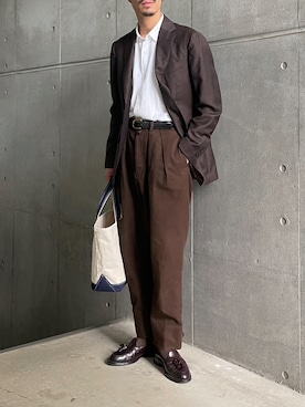 「L.L.Beanトート」｜minimal +αさん（メンズ・173cm）の夏コーディネート