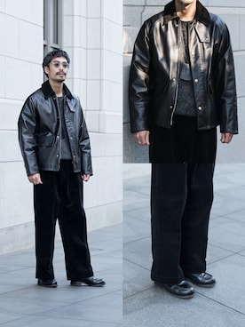 「guepard（ギュパール）のアイテム」を使った、minimal +αさん（メンズ・173cm）の冬コーディネート