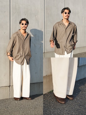 「GUCCI（グッチ）のアイテム」を使った、minimal +αさん（メンズ・173cm）の秋コーディネート