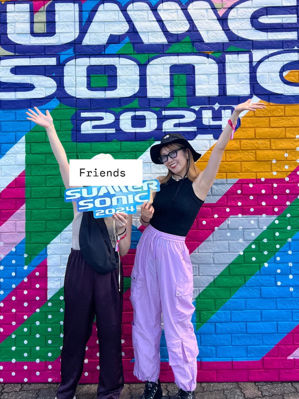 「サマソニ、サマソニ2024、夏フェス、夏フェスコーデ、フェスコーデ、フェススタイル、夏コーデ、夏、タンクトップ、ラフ、ラフコーデ、アクティブ、サファリハット、ノースフェイス、お出かけコーデ」｜「JOURNAL STANDARDのアイテム（パンツ、ピンク系）」を使った、KAHOさん（レディース・170cm）の秋コーディネートの1枚目の写真