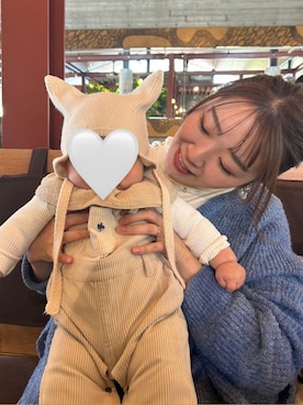 「タートルネック」｜「アイテム（ママ＆ベビー）」を使った、KAHOさん（レディース・170cm）の冬コーディネート