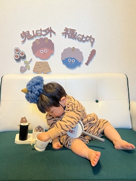 「男の子ベビー」｜KAHOさん（レディース・170cm）の夏コーディネート