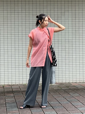 「FREE'S MART（フリーズマート）のアイテム」を使った、あみぃさん（骨格ウェーブ・レディース・161cm）の夏コーディネート