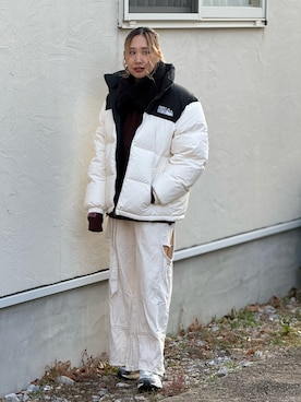 「アイテム（ネックウォーマー/スヌード）」を使った、あみぃさん（レディース・161cm）の冬コーディネート