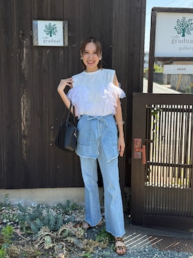 「LIAN（リアン）のアイテム」を使った、あみぃさん（レディース・161cm）の夏コーディネート