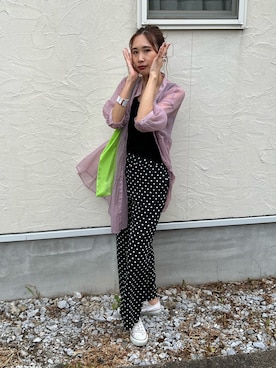 あみぃさん（レディース・161cm）の夏コーディネート