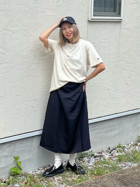 「アイテム（ワンピース/ドレス）」を使った、あみぃさん（レディース・161cm）の夏コーディネート