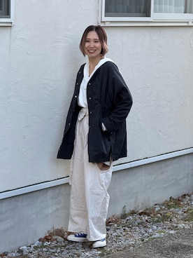 「mideal（マイディール）のアイテム」を使った、あみぃさん（レディース・161cm）の冬コーディネート