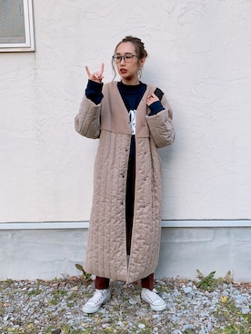 「Marient（マリエント）のアイテム（アクセサリー）」を使った、あみぃさん（レディース・161cm）の冬コーディネート