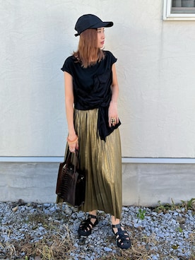 あみぃさん(レディース・161cm)の夏コーディネート