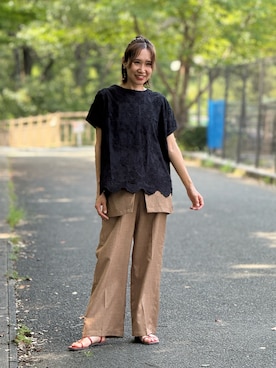 「libelle more（リベル モア）のアイテム」を使った、あみぃさん（レディース・161cm）の夏コーディネート