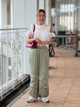 「アイテム（リング）」を使った、あみぃさん（レディース・161cm）の秋コーディネート