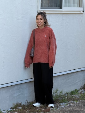 「Heather（ヘザー）のアイテム」を使った、あみぃさん（レディース・161cm）の秋コーディネート