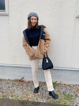 あみぃさん(レディース・161cm)の冬コーディネート