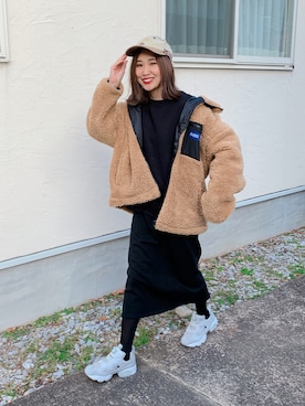 あみぃさん（レディース・161cm）の冬コーディネート