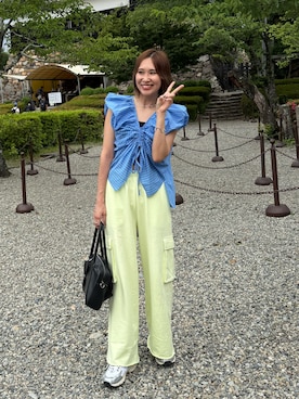 「Ungrid（アングリッド）のアイテム」を使った、あみぃさん（レディース・161cm）の夏コーディネート