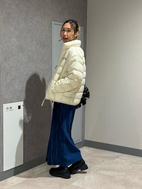 「アイテム（ワンピース/ドレス）」を使った、あみぃさん（レディース・161cm）の秋コーディネート