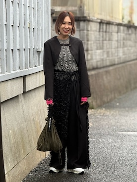 「KBF（ケイビーエフ）のアイテム」を使った、あみぃさん（レディース・161cm）の春コーディネート