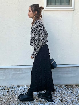 あみぃさん(レディース・161cm)の秋コーディネート