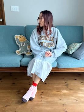 「niko and...（ニコアンド）のアイテム（アクセサリー）」を使った、あみぃさん（骨格ウェーブ・レディース・161cm）の冬コーディネート