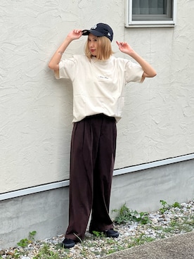 「VANS（バンズ）のアイテム」を使った、あみぃさん（レディース・161cm）の夏コーディネート