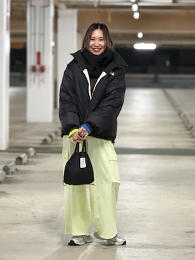 「bohmal（ボマール）のアイテム」を使った、あみぃさん（レディース・161cm）の冬コーディネート