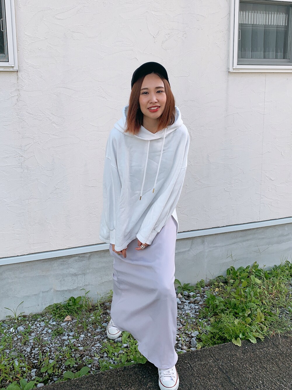 「誕生日おめでとう、たんじょうび、おめでとう！、だいすき、forゆみぃ、好きな服を好きなように、パーカー、オーバーサイズ、追いコーデ」｜「♡ゆみぃ♡の🍾バースデーガール💖（福袋/福箱、ピンク系）」を使った、あみぃさん（レディース・161cm）の秋コーディネートの1枚目の写真
