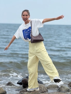 「KBF（ケイビーエフ）のアイテム」を使った、あみぃさん（レディース・161cm）の夏コーディネート