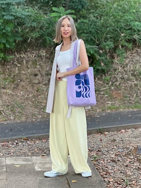 「アイテム（キャミソール）」を使った、あみぃさん（レディース・161cm）の夏コーディネート