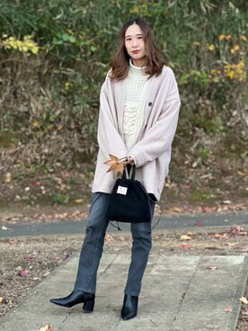 「ODETTE E ODILE（オデットエオディール）のアイテム」を使った、あみぃさん（骨格ウェーブ・レディース・161cm）の冬コーディネート