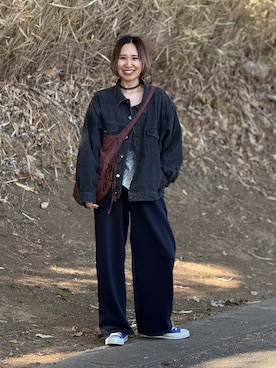 「Confirm（コンファーム）のアイテム」を使った、あみぃさん（レディース・161cm）の冬コーディネート