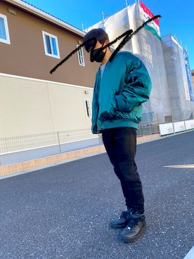 「ZARA（ザラ）のアイテム（MA-1）」を使った、ORI'Sさん（メンズ・167cm）の冬コーディネート