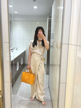 「FURLA（フルラ）のアイテム（ハンドバッグ）」を使った、こさん（レディース・155cm）の夏コーディネート