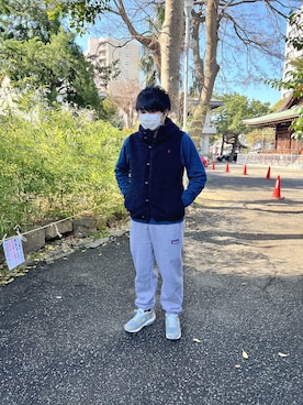 「patagonia」｜「アイテム（スウェットパンツ）」を使った、ＹＵＨＯさん（メンズ・171cm）の春コーディネート