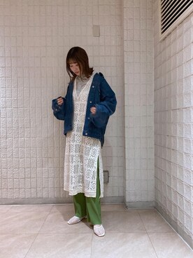 「alleybywcloset」｜「アイテム（ジャケット/アウター）」を使った、takeさん（レディース・163cm）の春コーディネート