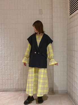 「alleybywcloset」｜「アイテム（ジャケット/アウター）」を使った、takeさん（レディース・163cm）の春コーディネート
